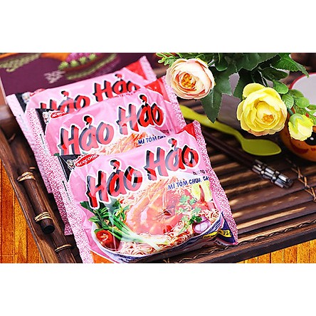 Mì Gói Hảo Hảo Vị Tôm Chua Cay Sate Hanh Và Mì Xào Thùng 30 Gói
