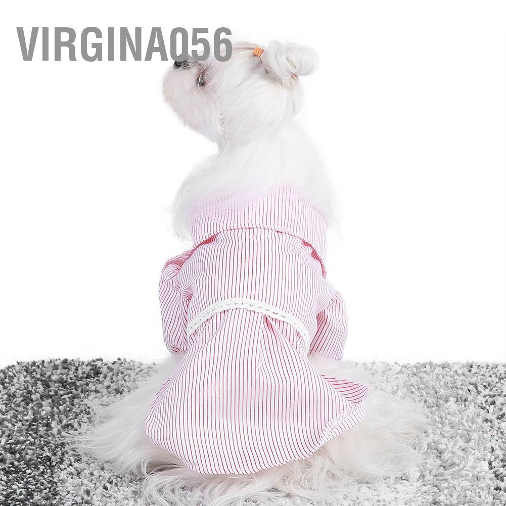 Virgina056 Virgina056 Quần áo cho thú cưng Áo sơ mi chó mèo con dễ thương