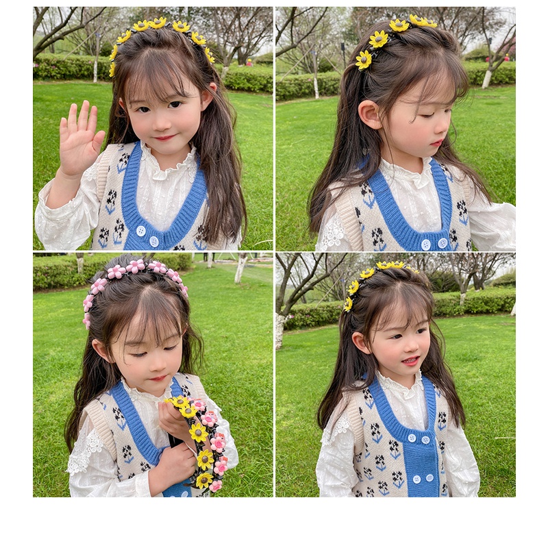 Cài hoa xinh cho bé gái 1-10 tuổi, Hàng đep có sẵn nhiều mẫu