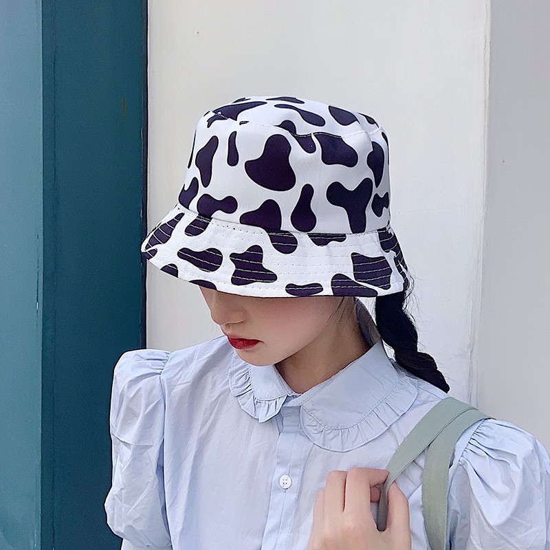 Mũ Bucket Bò Sữa Hot Trend 2 Mặt Tiện Lợi Chất Vải Cotton Dày Mịn Form Chuẩn Đẹp Phong Cách Ulzzang Unisex JUSSY
