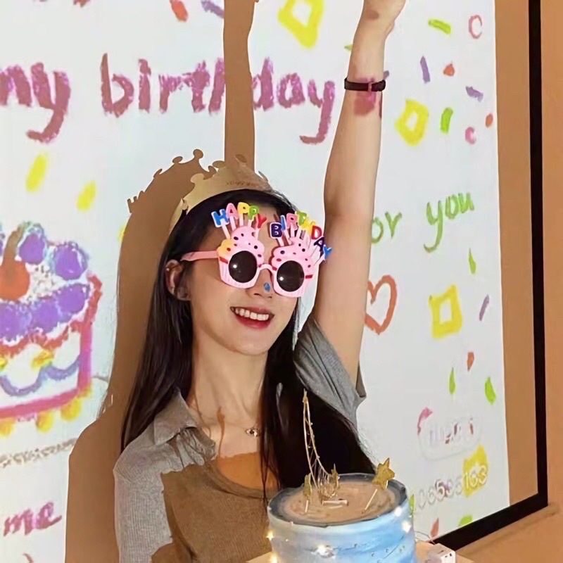 Máy Chiếu Sinh Nhật Mini Phông Nền Họa Tiết Happy Birthday Trang Trí Sinh Nhật - Kemshop K41
