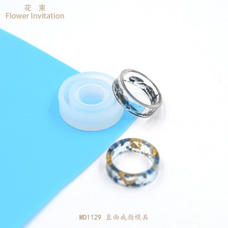 Khuôn silicon làm resin nhẫn trơn phẳng