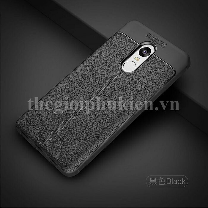 Ốp Lưng Auto Focus Vân Da Cho Xiaomi Note 4X