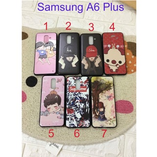 Ốp lưng thời trang in hình dành cho Samsung Galaxy A6 Plus 2018