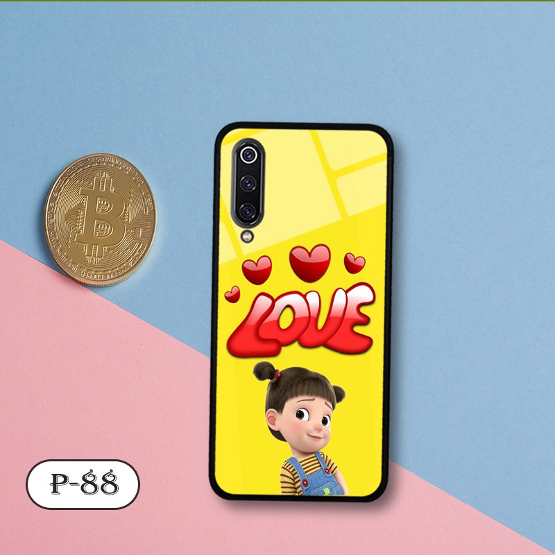 Ốp lưng kính 3D Xiaomi Mi 9 SE-hình cute