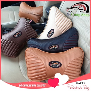 [Đủ màu] Bộ 2 Gối Tựa Đầu Ô Tô Cao Cấp Siêu Mềm Chống Đau Mỏi Vai Gáy - gối cánh bướm