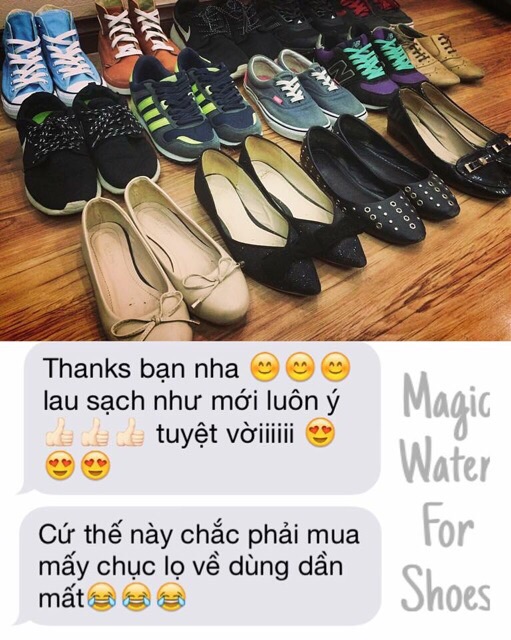 Nước lau giày Magic Water For Shoe chính hãng