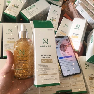 (Sẵn đủ bill )Tinh chất Vàng 24k gold shot ampoule Ample:n Coreana