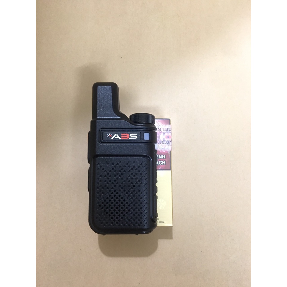 Bộ 3 Bộ đàm siêu nhỏ, mini Sạc USB Type C Đời mới chất lượng khủng ABS AB900