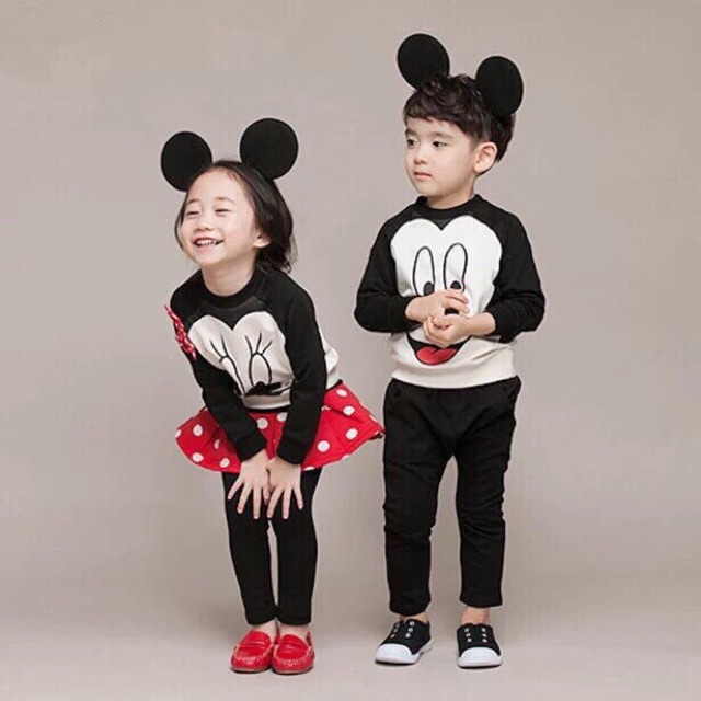bộ micky bé trai gái