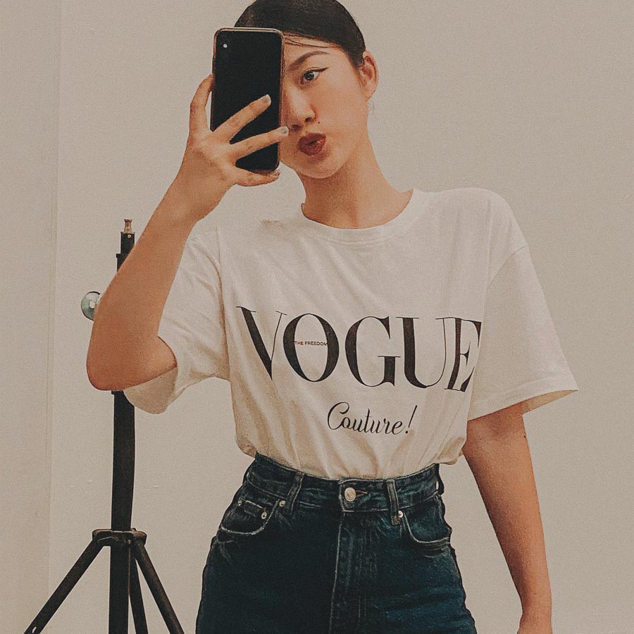 Áo thun nam nữ Vogue SS4W - TheFreedom