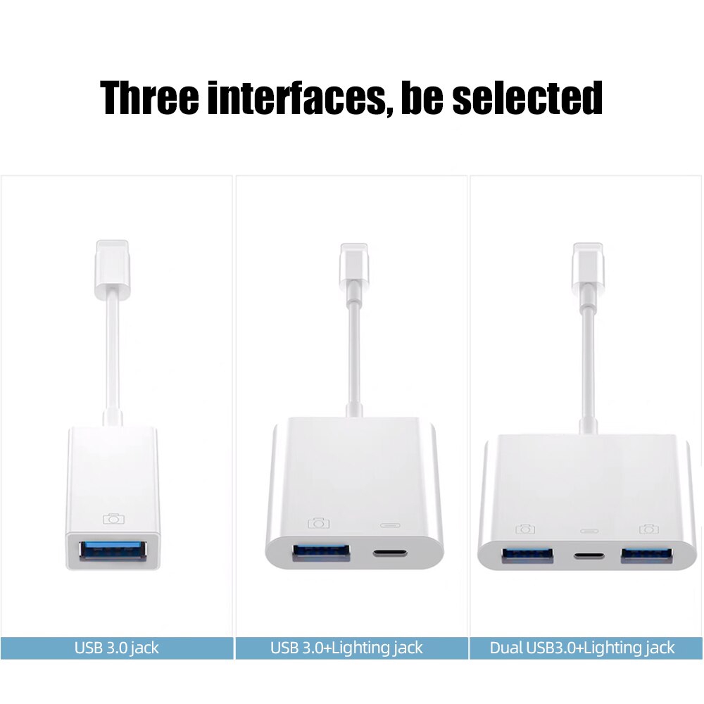 Đầu Nối OTG Cổng Sạc USB Cho iOS 13 14 15