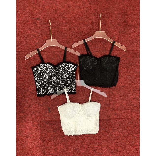 áo 2s 2 dây ren cúp ngực - có mút mỏng