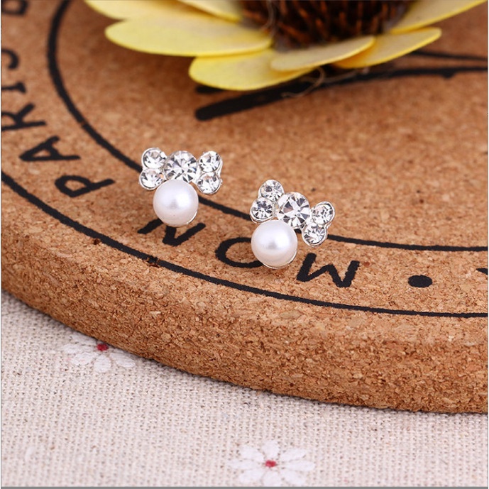 Bông tai đính pha lê nhiều kiểu thời trang siêu xinh BAG U BT038