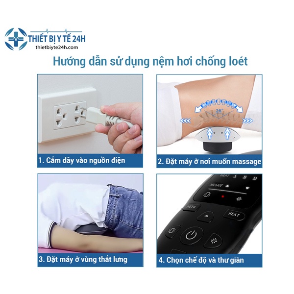 Máy Massage Lưng - Máy Mát Xa Lưng Thông Minh, Hỗ Trợ Xóa Bỏ Cơn Đau Nhức Vùng Lưng Nhanh Chóng, Cân Bằng Cột Sống Lưng
