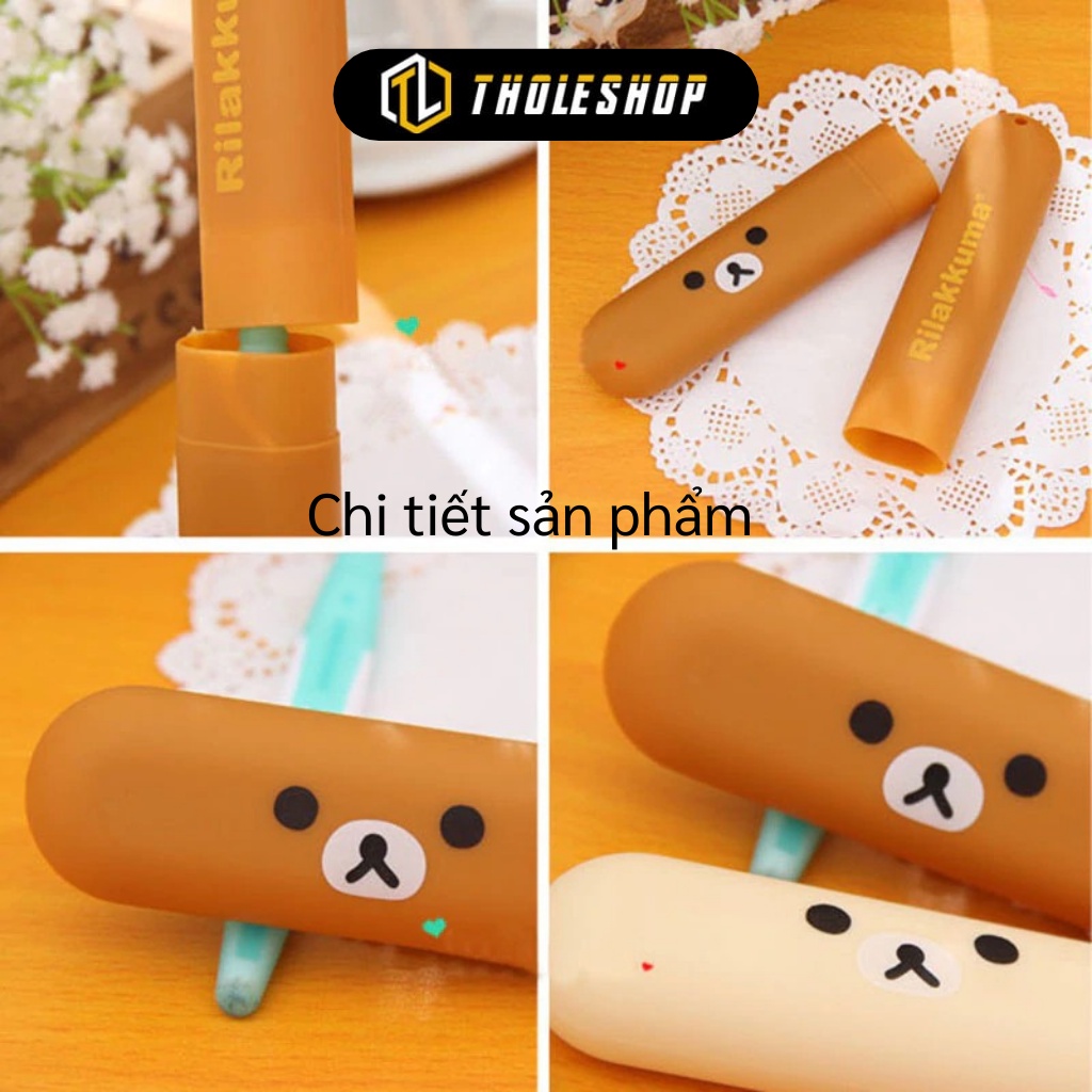 Hộp Đựng Bàn Chải - Ống Chứa Bàn Chải Đánh Răng Du Lịch Hình Gấu Đáng Yêu 8534