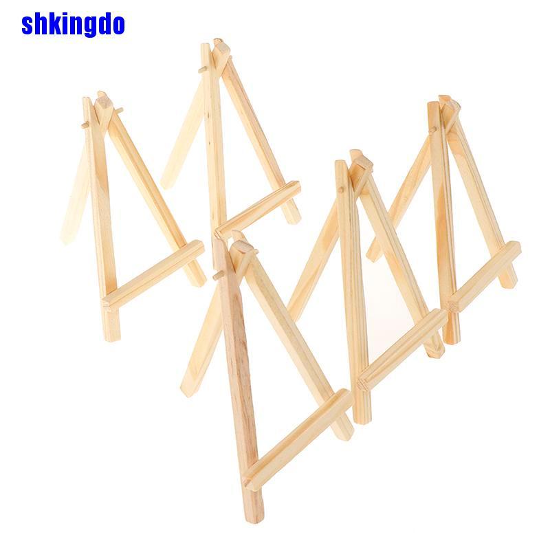 5 giá vẽ bằng gỗ nhỏ xinh trưng bày bàn tiệc cưới