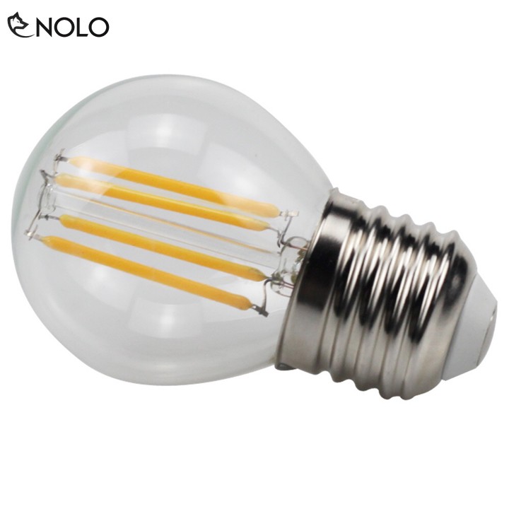 Combo 2 Bóng Đèn Led Tròn Edison Ucan Model G45 Vỏ Vàng Nắng Công Suất 4W Ánh Vàng 2700K Đui E27