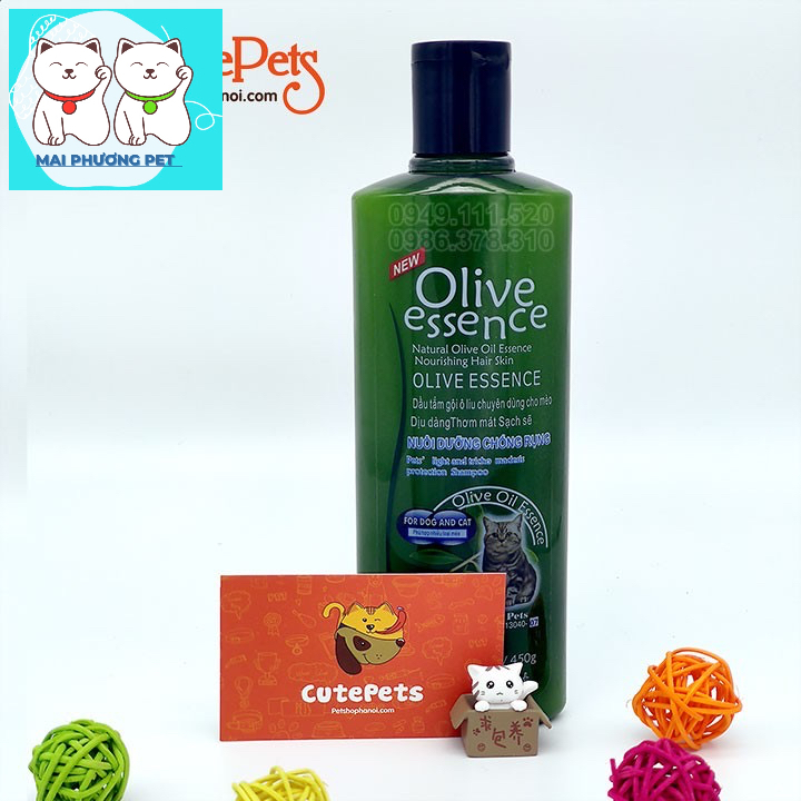 Sữa tắm Olive Essence dung tích 450ml cho Chó Mèo