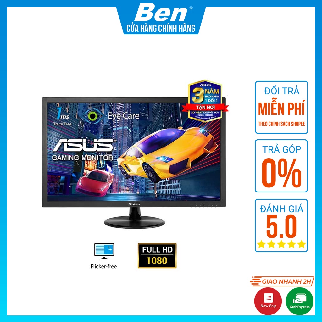 Màn hình ASUS VP248H Gaming Monitor/ 24 inch FHD/ 75Hz/ 3Yrs - Hàng chính hãng