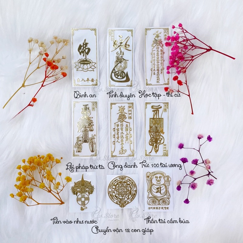 Linh phù Tây Tạng (xin lộc tại chùa Quan Âm)