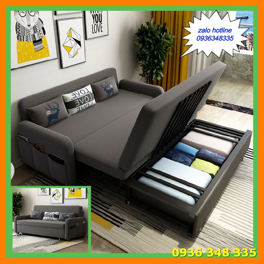 Giường Sofa Gấp Gọn Thành Ghế Sofa Thông Minh -Kích Thước R1m6 x D1m9