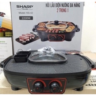 🦚Bếp Lẩu nướng điện SHARP’ KS42. Bảo hành 12tháng