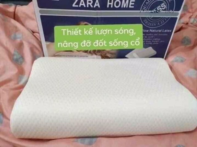 GỐI CAO SU NON ZARA HOME CHỐNG MỎI ( kèm túi zip )