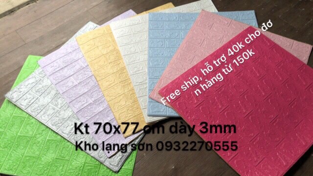 Xốp Dán Tường 3D Hoa Văn Cao Cấp Kt 70x70cm | BigBuy360 - bigbuy360.vn