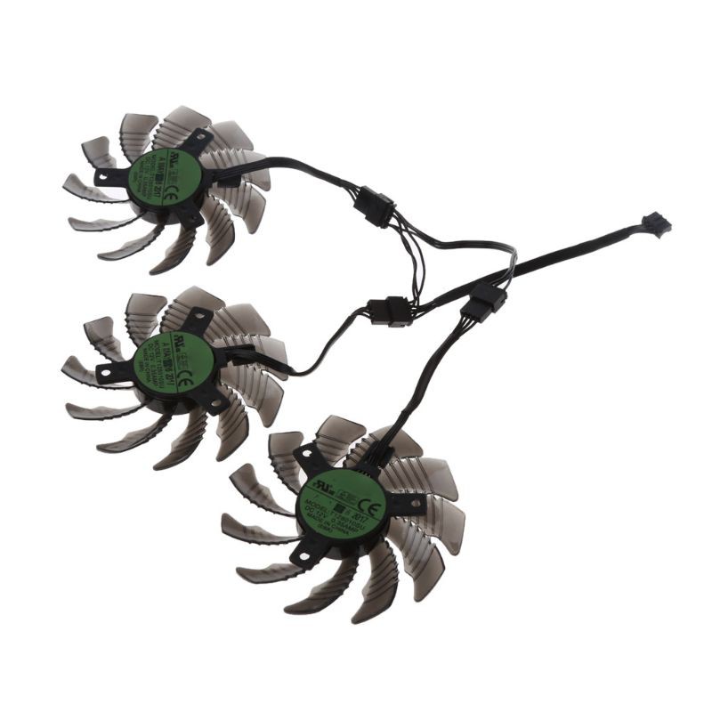 Set 3 Quạt Tản Nhiệt 75mm T128010Su 0.35a Cho Quạt Gtx 1060 1070