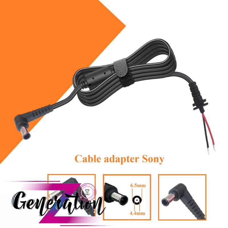 Cáp nguồn Adapter Sony đầu kim Chân Jack 6.5mm*4.4mm