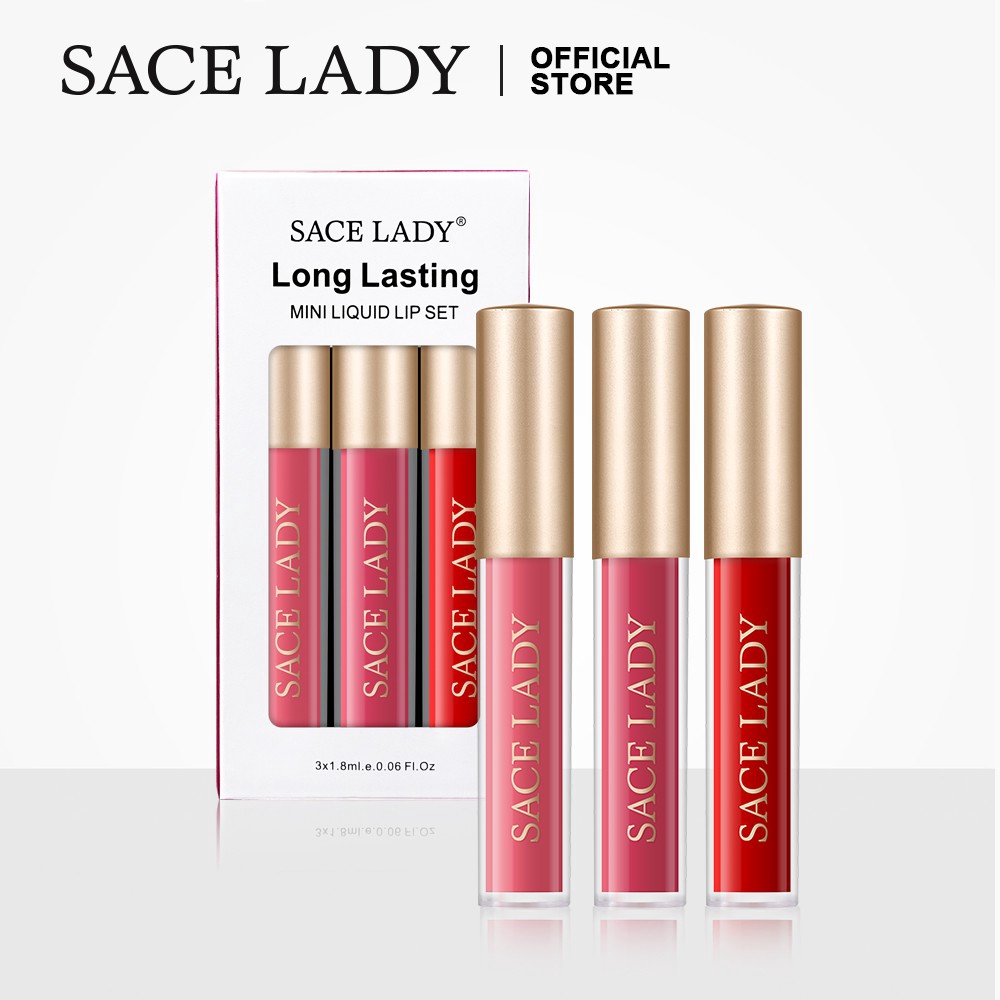 Bộ Son Kem SACE LADY Cỡ Nhỏ Lâu Trôi Hôn Không Nhòe 1.8ml | BigBuy360 - bigbuy360.vn