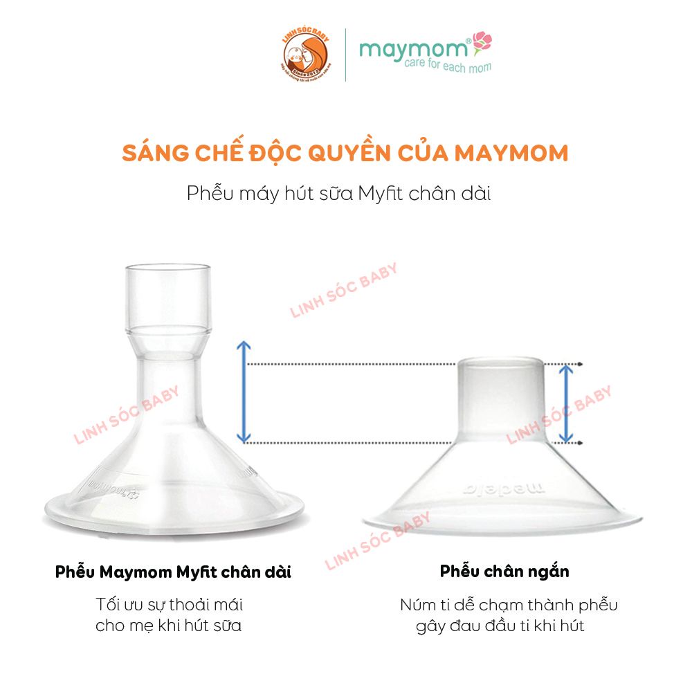 Bộ phụ kiện máy hút sữa Medela Pump In Style Advanced sản xuất bởi Maymom | Nhiều lựa chọn size phễu hút sữa