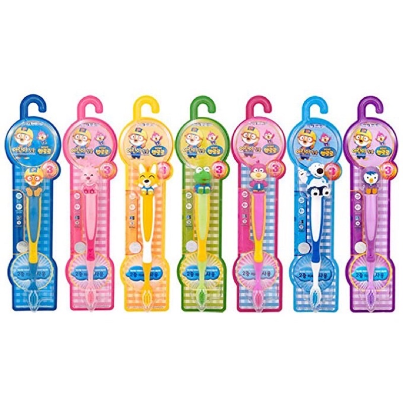BÀN CHẢI ĐÁNH RĂNG PORORO HQ CHO BÉ 3+ TUỔI❤️