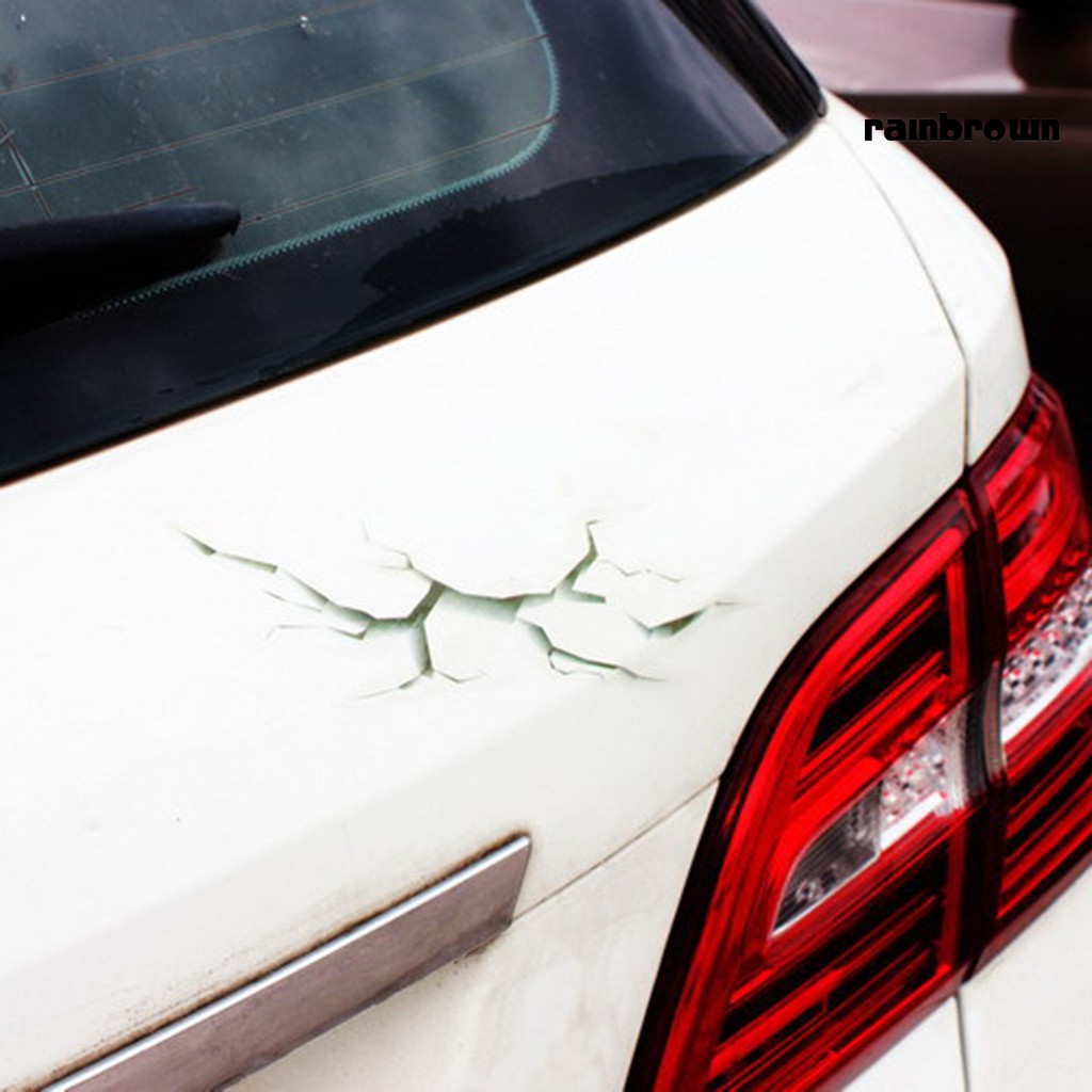 Sticker Dán Xe Hơi Hình Đôi Mắt 3d Sáng Tạo Chống Thấm Nước