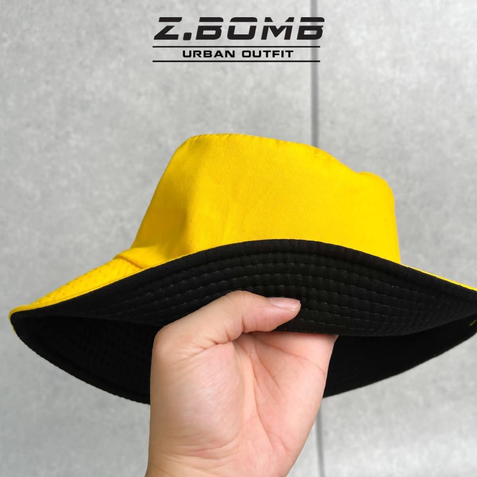 Mũ Bucket Nam Nữ Vành Cụp Trơn Phong Cách Unisex 2 mặt ZBOMB  ྇