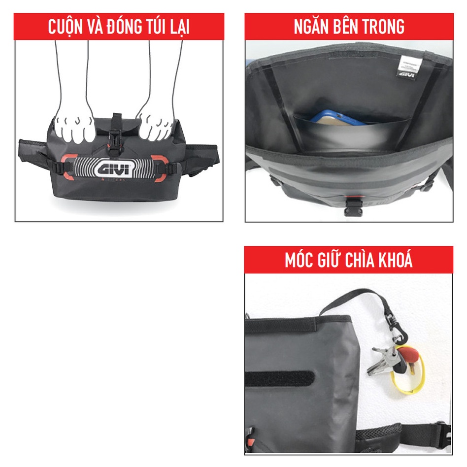 TÚI ĐEO HÔNG CHỐNG NƯỚC GIVI PWB05