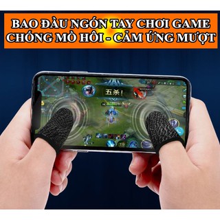2 bao găng tay chơi game chống mồ hôi - Bao tay chơi game pubg mobile, free fire, liên quân mobile chống mồ hôi