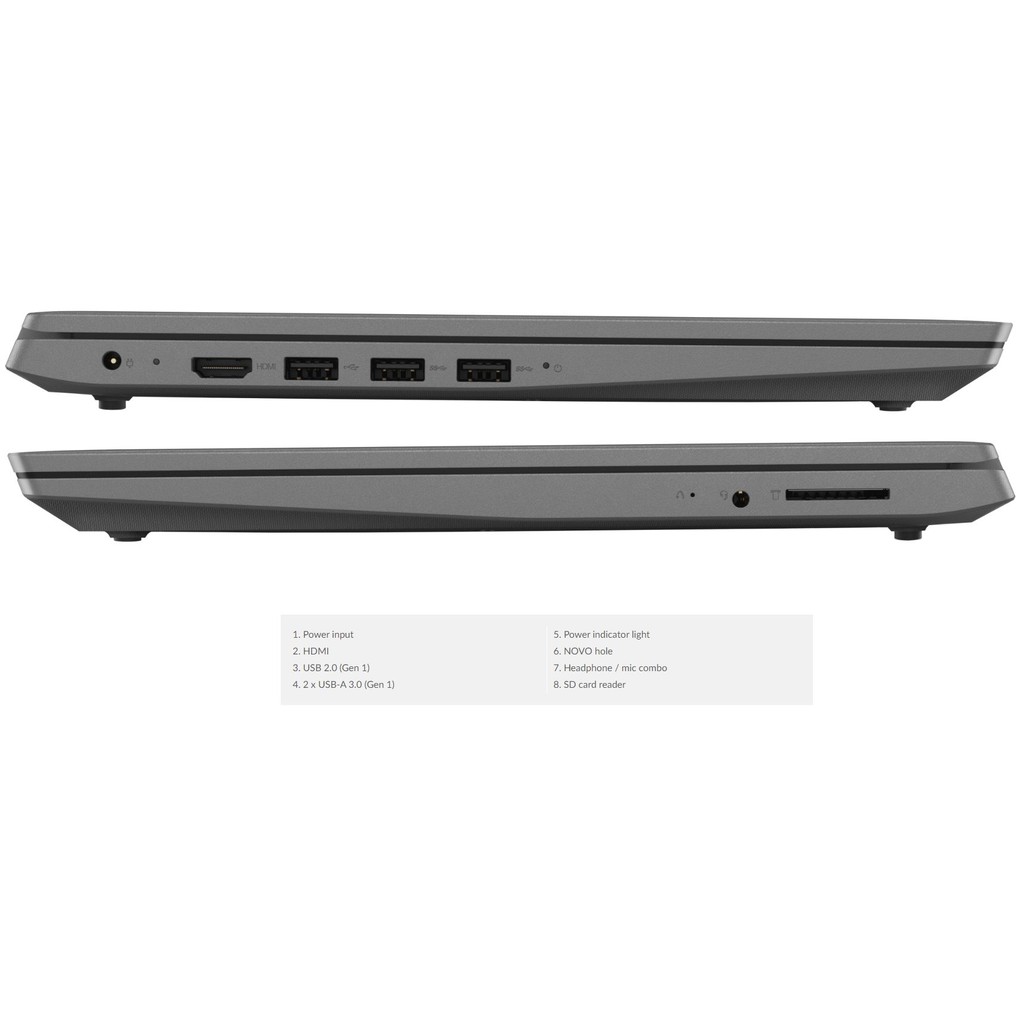 Laptop Lenovo V14-IIL - NEW Core i3-1005G1 1.2Ghz/ 4GB/ 256GB/ 14.0" HD (1366x768)/ DOS - Iron Grey | BigBuy360 - bigbuy360.vn