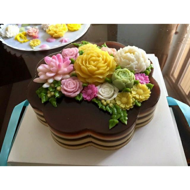 Khuôn silicon 4D Hoa mẫu đơn đại nở Mã HG6G0H