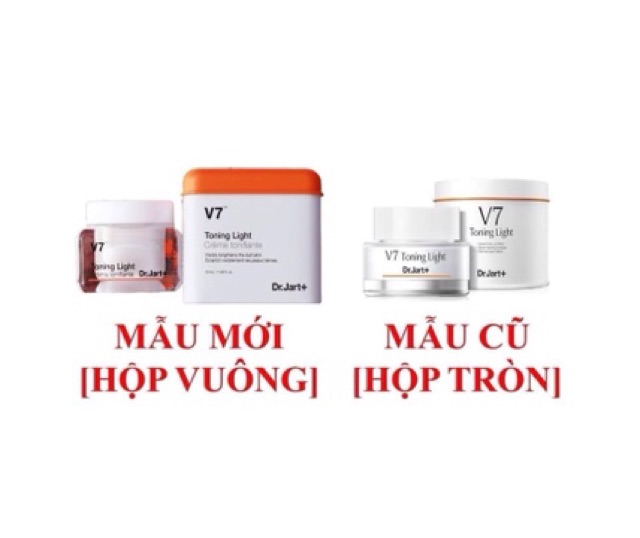 Kem Dưỡng Trắng Nâng Tone Da Dr.Jart+ V7 Toning Light 50ml