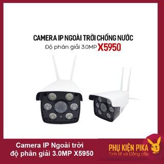 Camera IP Ngoài trời độ phân giải 3.0MP chống nước chống bụi X5950 - ống kính xoay được