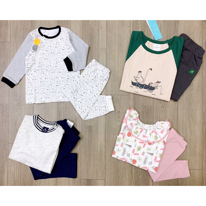 Bộ cotton và nỉ da cá xuất hàn