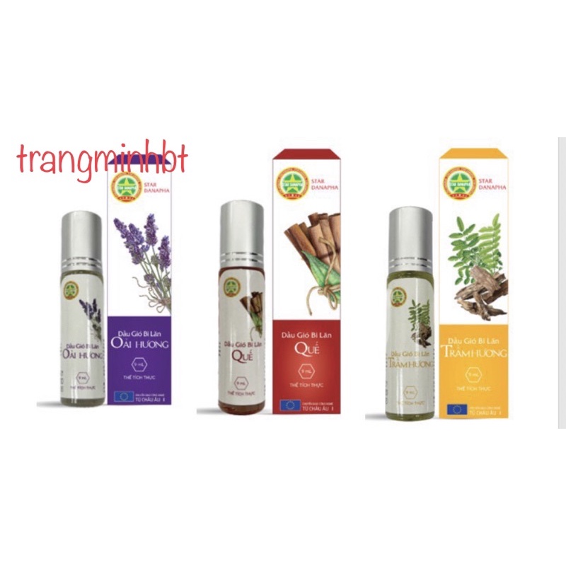 Dầu Gió Bi Lăn STAR NADAPHA ( Trầm hương, quế, và lavender )