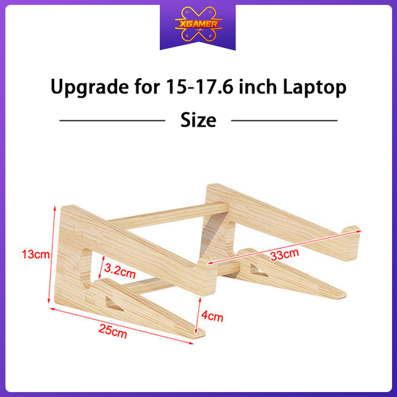 Giá Đỡ Laptop 15-17.6inch Bằng Gỗ 2 Trong 1