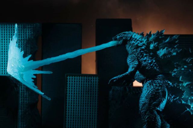 Mô hình đồ chơi khủng long Godzilla 2019. dạng phung tia laser. .