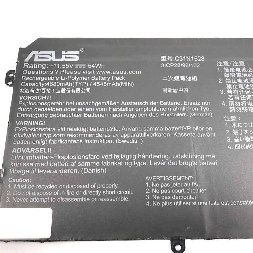 (BATTERY) PIN LAPTOP ASUS UX360C C31N1528 (ZIN) (3 CELL) dùng cho ZenBook UX360 UX360C UX360CA