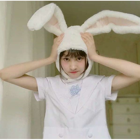  Mũ thiết kế tai thỏ ấm áp dễ thương cho nữ