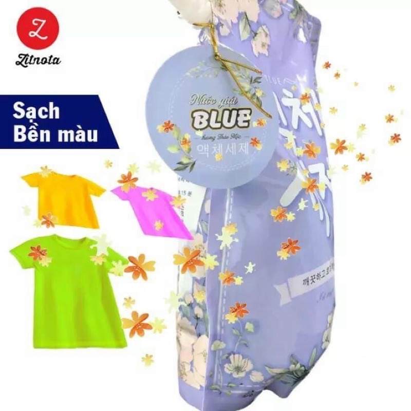 Nước giặt BLUE dạng túi hương thảo mộc hàn quốc 2kg