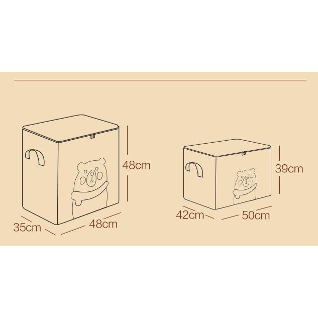 Túi vải đựng quần áo/ hộp đựng quần áo/ Giỏ đựng quần áo đa năng